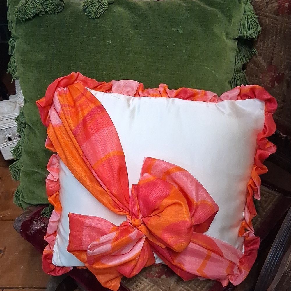 Shabby Chic MCM  Cushion/pillows, Velvet & Lace‎ & Ribbons.